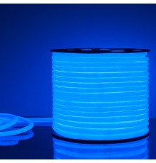 Гибкий неон LS003 220V 9.6W 144Led 2835 IP67 16mm круглый синий, 50 м  a043550  Elektrostandard