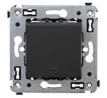 Выключатель одноклавишный в стену, "Avanti", "Черный матовый"  4412103  DKC