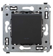 Выключатель одноклавишный в стену, "Avanti", "Черный матовый"  4412103  DKC