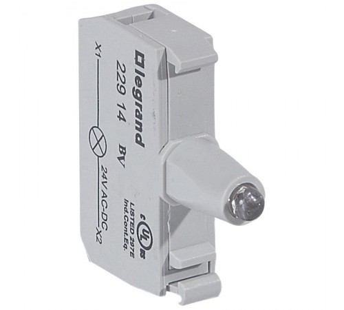 Блок подсветки для индикаторных кнопок и диффузоров - Osmoz - для комплектации - под винт - 24В~/= - жёлтый  022914  Legrand