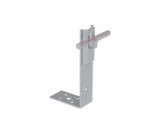 Угловой держатель зажимной для прутка  5-8 мм H60 мм CU  UDZ-H60-D5-8 CU  КМ-профиль