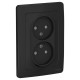 Blanca Антрацит С/У Розетка 2-ая без заземления со шторками, 16А, 250В  BLNRS000126  SE
