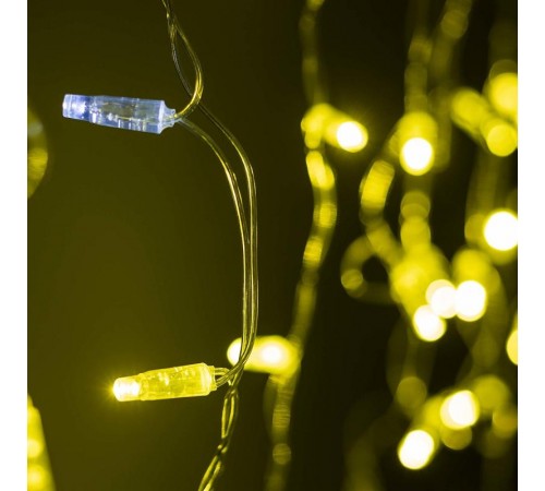 Светодиодная гирлянда ARD-EDGE-CLASSIC-2400x600-CLEAR-88LED-FLASH Gold (230V, 6W) (Ardecoled, IP65)  031186  Arlight