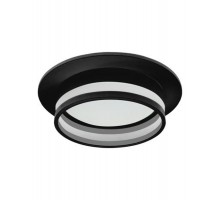 Светильник потолочный встраиваемый, 15W 230V GX53, черный, круг, без лампы, DL502 LUNA  51090  FERON