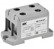 Клемма вводная силовая КВС 16-95 кв.мм. 2-рядная серая  YZN13-095-K03  IEK