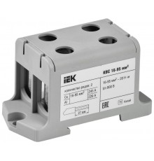 Клемма вводная силовая КВС 16-95 кв.мм. 2-рядная серая  YZN13-095-K03  IEK