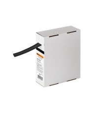 Термоусаживаемая трубка ТУТнг 12/6 черная в коробке (10 м/упак)   SQ0518-0434  TDM