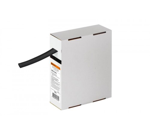 Термоусаживаемая трубка ТУТнг 12/6 черная в коробке (10 м/упак)   SQ0518-0434  TDM