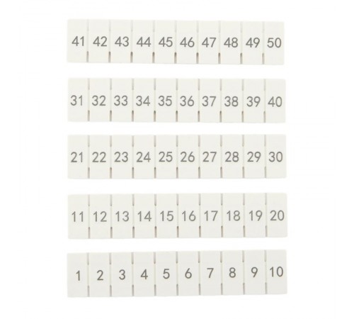 Маркировка для клемм 2.5 UT 1-50 scr-ut-mrk-2,5-1-50  EKF