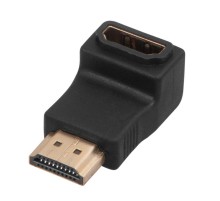 Переходник штекер HDMI - гнездо HDMI, угловой  17-6805  REXANT