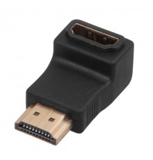 Переходник штекер HDMI - гнездо HDMI, угловой  17-6805  REXANT