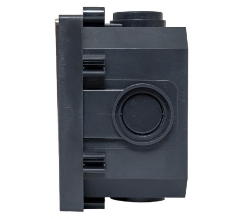 Лючок напольный C-Line 2 IP44 86*86 мм на 2модуля=1пост (с напольной коробкой для установки в фальш-пол и бетон) матовый никель  cl-ln-knl-2  EKF