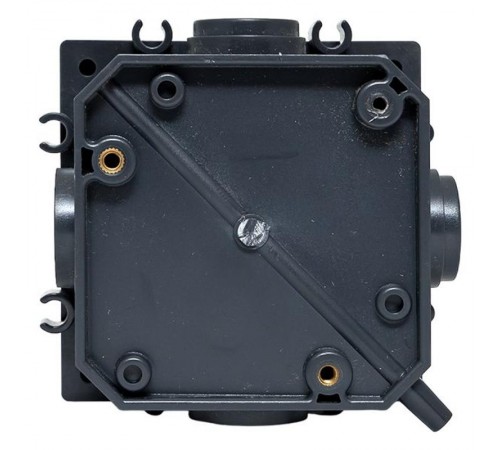 Лючок напольный C-Line 2 IP44 86*86 мм на 2модуля=1пост (с напольной коробкой для установки в фальш-пол и бетон) матовый никель  cl-ln-knl-2  EKF