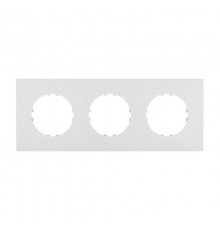 Рамка 3-постовая квадрат (белый) Vintage-Quadro  884304-1  Ecoplast