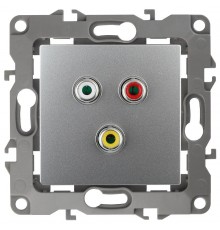 Розетка RCA 12-3113-03  ,  алюминий  Б0027473  ЭРА