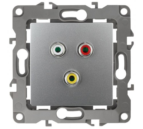 Розетка RCA 12-3113-03  ,  алюминий  Б0027473  ЭРА