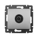 Valena Алюминий Розетка TV проходная, 14 дБ  770131  Legrand