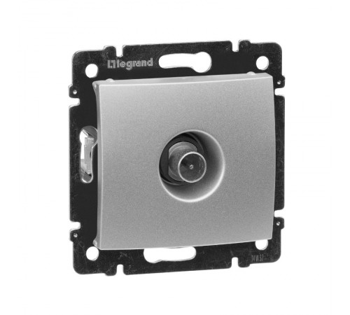 Valena Алюминий Розетка TV проходная, 14 дБ  770131  Legrand