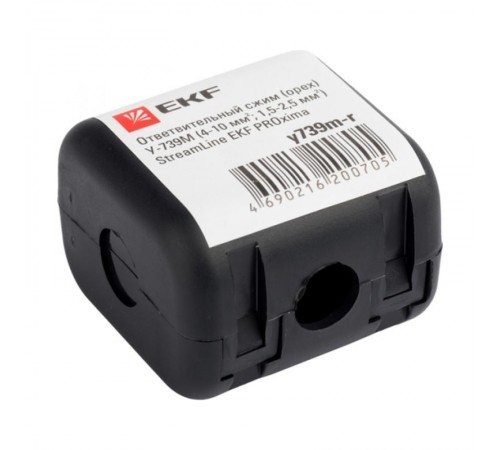 Ответвительный сжим (орех) У-739М (4-10 мм2; 1,5-2,5 мм2) розничный стикер StreamLiney739m-rEKF