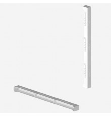 Заглушка торц. держ.шин 5-10мм 3п.185мм  R5BBE185153P  DKC