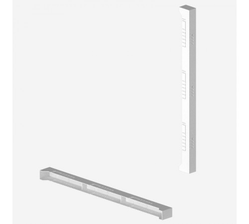 Заглушка торц. держ.шин 5-10мм 3п.185мм  R5BBE185153P  DKC