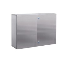 Шкаф навесной CE из нержавеющей стали (AISI 316) двухдверный 800x1000x200 мм с фланцем  R5CEF08122  DKC - ( замена на код R5STH0812F-316 )