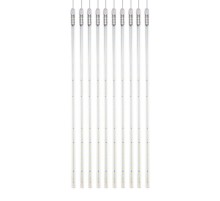 Гирлянда Тающие сосульки комплект 10 шт. х 100см, шаг 100см, 960 LED ТЕПЛЫЙ БЕЛЫЙ, белый каучук, IP65, 24В  256-428  NEON-NIGHT