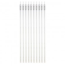 Гирлянда Тающие сосульки комплект 10 шт. х 100см, шаг 100см, 960 LED ТЕПЛЫЙ БЕЛЫЙ, белый каучук, IP65, 24В  256-428  NEON-NIGHT