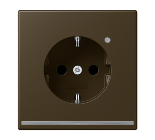 SCHUKO-розетка с LED подсветкой ME1520-OATLNW Jung