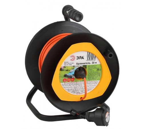 Удлинитель силовой ЭРА RPx-1-2x0.75-30m на п. катушке б/з 1 гн 30м ПВС 2х0.75  Б0043043  ЭРА