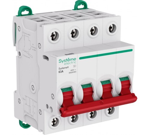 Systeme9 Выключатель нагрузки (ВН) 4P 63A 400В  S9S40463  SE