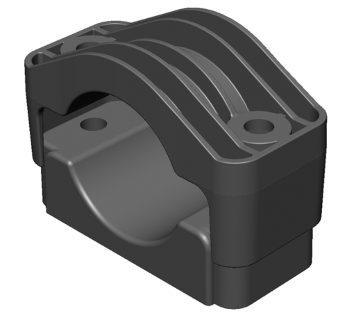 Одиночное кабельное крепление D 40-60 мм  scc4060  EKF