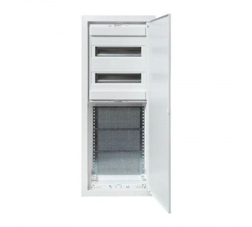 Встраиваемый комбинир. щит "Nova" (2 DIN + 3 МП) 5 габарит 24 мод. с металлической перфорированной дверью IP41  nv-cb-pmd-2+3  EKF