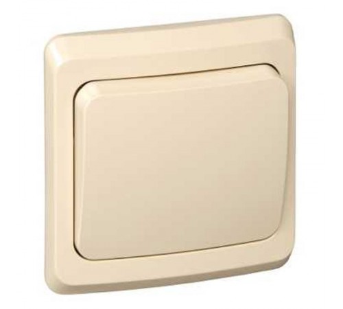 Этюд Кремовый С/У Переключатель 1-клавишный  BC10-004K  SE