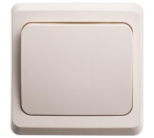 Этюд Кремовый С/У Переключатель 1-клавишный  BC10-004K  SE