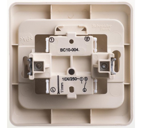 Этюд Кремовый С/У Переключатель 1-клавишный  BC10-004K  SE