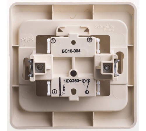 Этюд Кремовый С/У Переключатель 1-клавишный  BC10-004K  SE