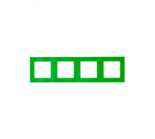 ABB Levit Зелёный / дымчатый чёрный Рамка 4-ая  3901H-A05040 67W  2CHH015040A6067  ABB