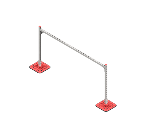 Опорная конструкция для гор. прямоуг. воздуховодов  TECHNORAPTOR FOOT 2000х1000  KM-TR-F-SSHRAD-2000-1000  КМ - профиль