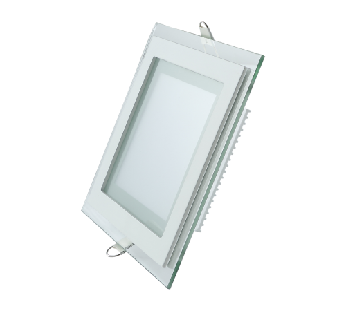 Светильник светодиодный квадратный с декоративным стеклом,160х160х30, O118x118 12W 3000K, 900 лм  948111112  Gauss