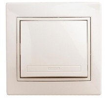 Переключатель  Plano 1-108-02 промежуточный, 10А-250В, IP20, СУ, слоновая кость   Б0053818  Intro