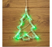 Фигура светодиодная "Елочка" на присоске с подвесом, цвет зеленый  501-017  NEON-NIGHT