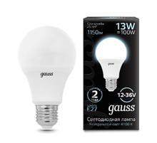 Лампа светодиодная низковольтная A60 AC12-36V 13W 1150lm 4100K E27 LED 1/10/100  202502213  Gauss