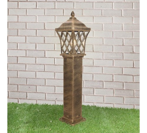 Светильник садово-парковый GL 1018F Cassiopeya F черное золото  a039870  Elektrostandard