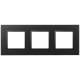 Рамка для розеток и выключателей Elegance 14-5013-05 Classic, на 3 поста, антрацит  Б0060585  ЭРА