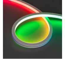 Светодиодная лента герметичная SPI MOONLIGHT-TOP-B84-13x12mm 24V RGB-PX7 (18 W/m, IP67, 5m, wire x2) (Arlight, Силикон)  041016  Arlight