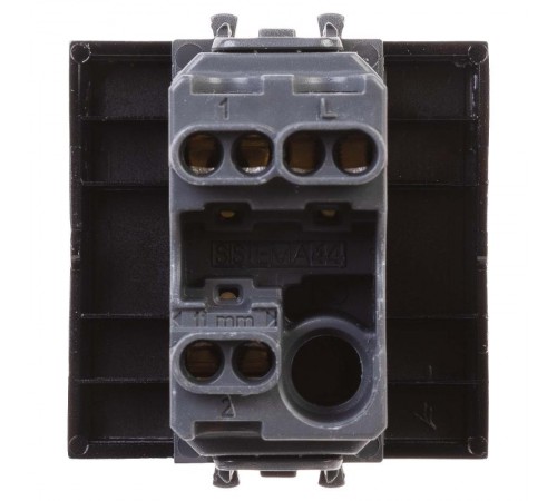 Переключатель "Черный квадрат", "Avanti", 16A, 2 мод.  4402112  DKC