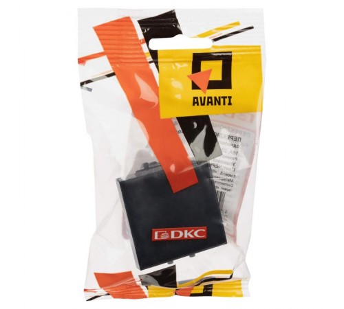 Переключатель "Черный квадрат", "Avanti", 16A, 2 мод.  4402112  DKC