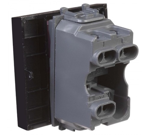 Переключатель "Черный квадрат", "Avanti", 16A, 2 мод.  4402112  DKC