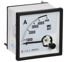 Амперметр Э47 4000/5А кл. точн. 1,5 72х72мм  IPA10-6-4000-E  IEK